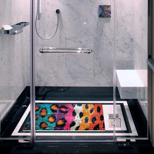 Alfombrilla de baño de secado rápido extralarga con material de PVC 7