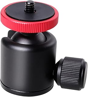 Hemobllo ball head rotatable video camera aluminum alloy spherical hot shoe ball head hot shoe camera hot shoe adapter camera tripod ball head quick release mini camera mount mini tripod