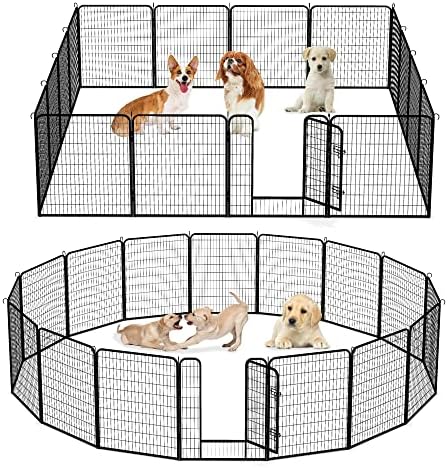 puppy playpen with hanging toys