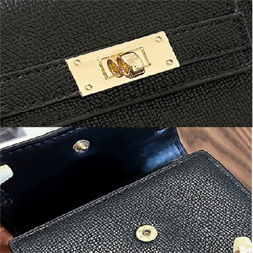 Minimalist PU leather card holder,Women's accordion card holder, coin purse, small and with multiple card slots. (Orange)2