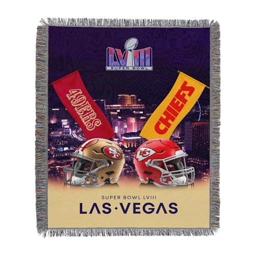 NORTHWEST NFL Super Bowl 58 Super Bowl LVIII Champions Woven Tapestry, 48" x 60", LV Banners