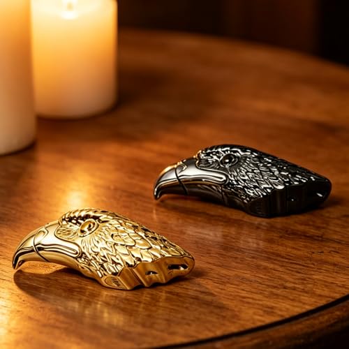 Encendedores antorcha con diseño cabeza de águila 2 unidades miniatura 3