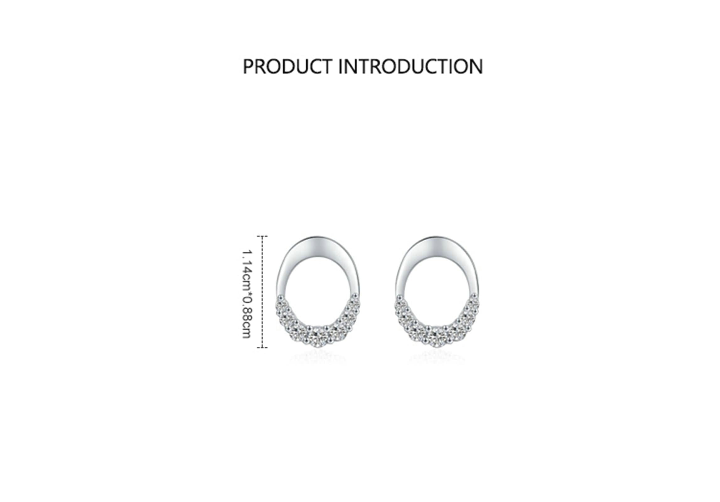 Pendientes de moissanita para mujer, aretes de oro de 9/14/18 quilates para mujer