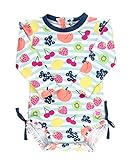 RuffleButts® Baby/Toddler Girls Fruit Fiesta One Piece Rash Guard - 3T