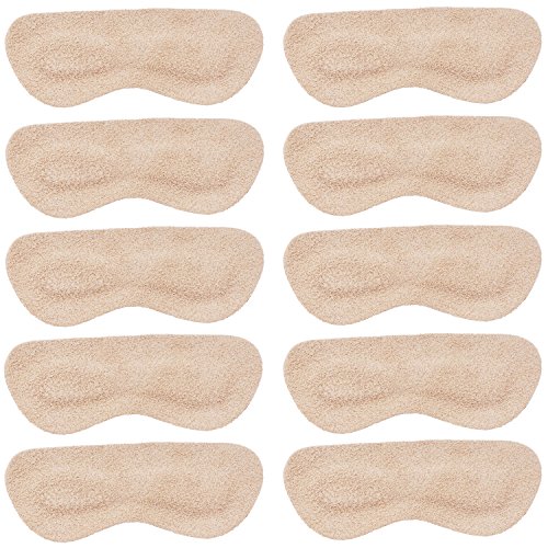 Mintfoot Leather Heel Grips - 10 Pieces - Shoe Liners for Women & Men - Heel Snugs to Stop Blisters...