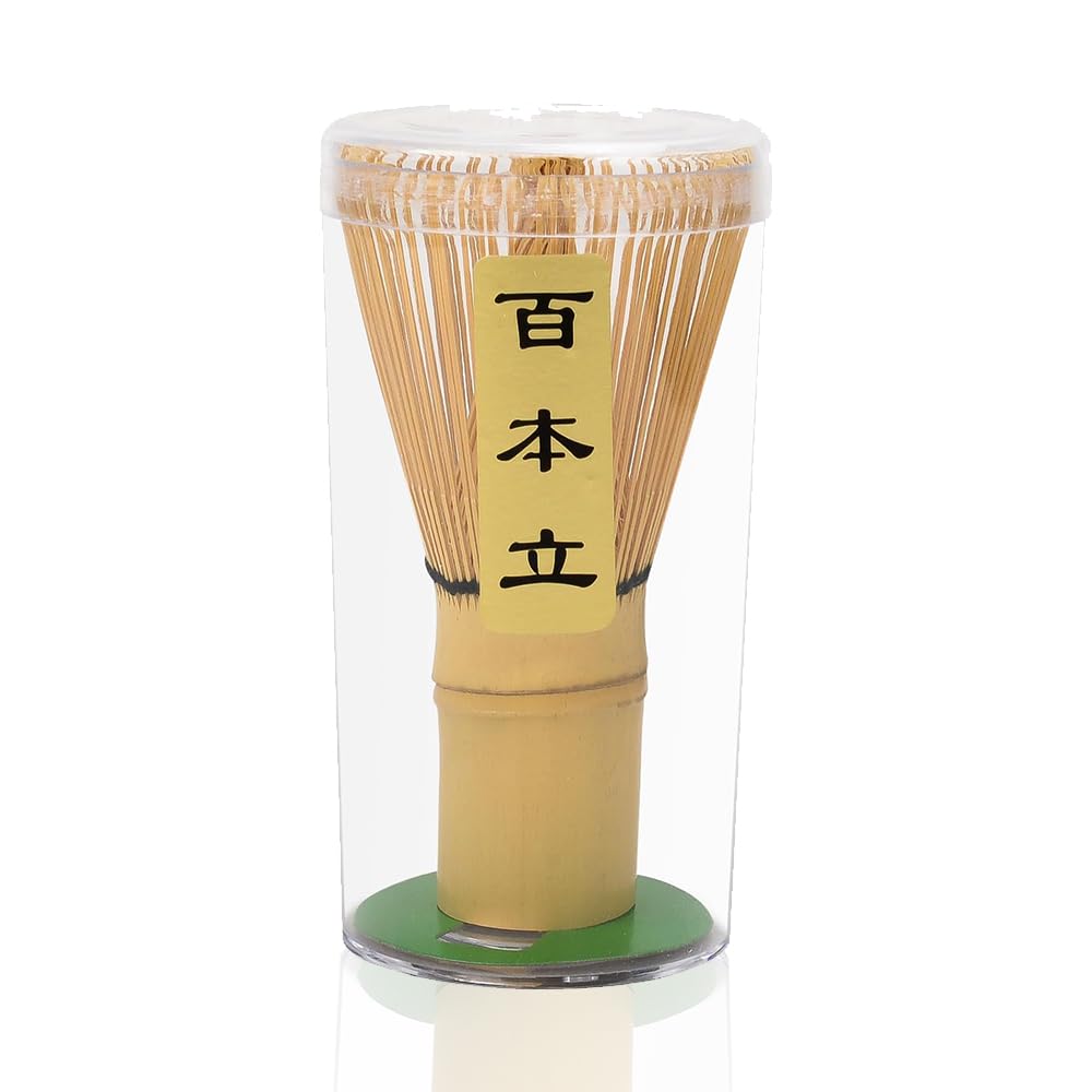 Handmade Japanese Matcha Whisk Chasen - Bamboo Tea Whisk for Ceremonial Grade Powder, Eco-Friendly Organic Design with Durable Ergonomic Handle