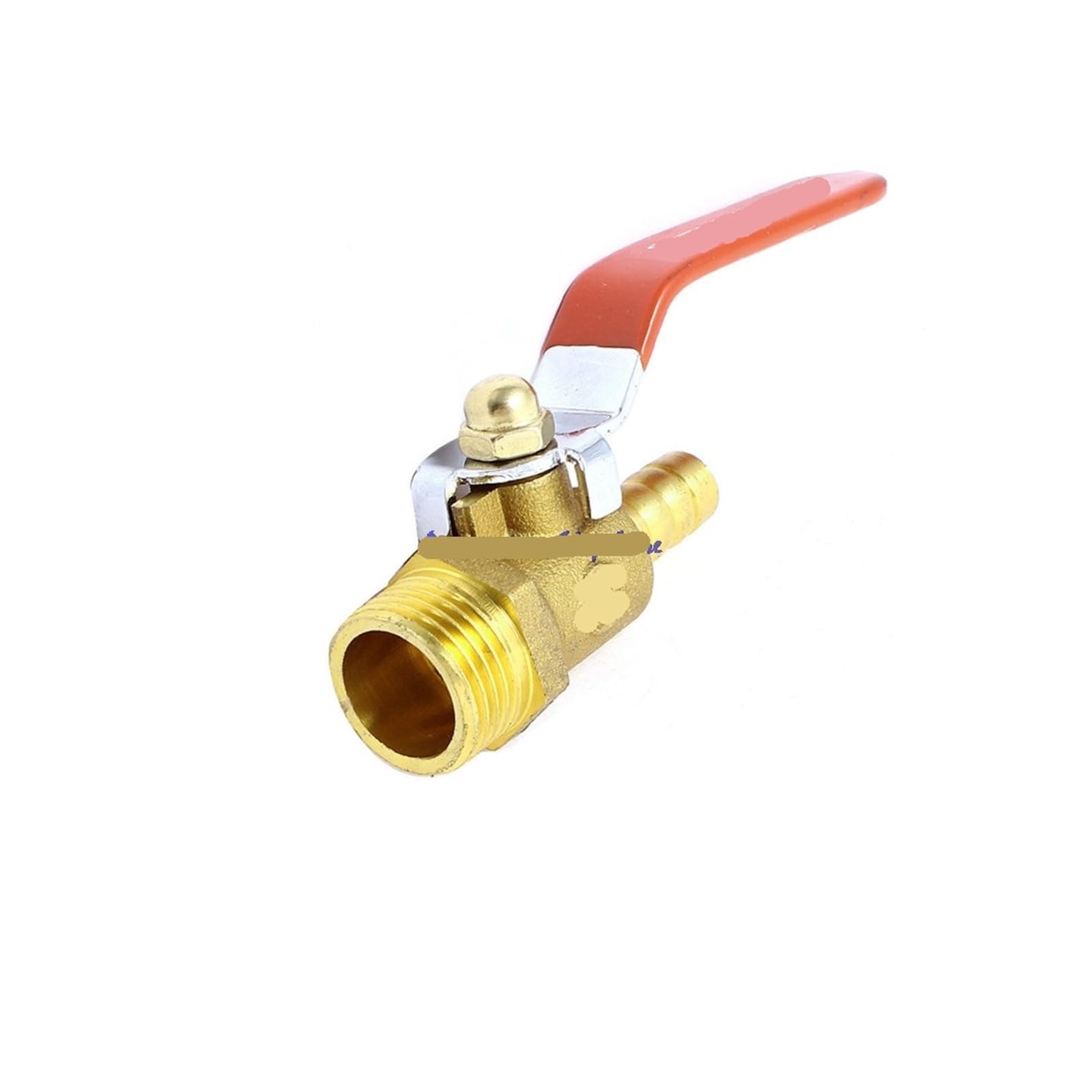 Vanne à tournant sphérique 1/2PT en laiton massif et embout barbelé 10mm haute durabilité