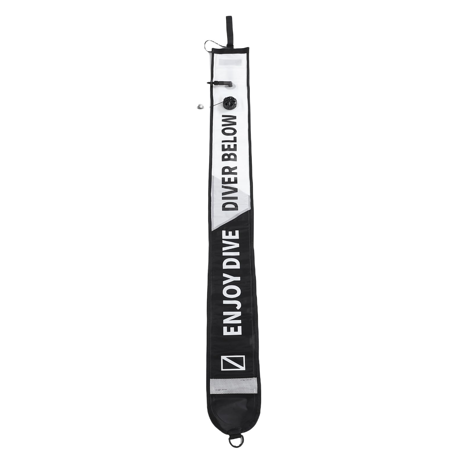 Topiky Ballon de Surface de Plongee avec Valve, SMB Nylon Haute | Bouée de marquage de Surface en Nylon avec Tube de gonflage oral pour équipement de plongée de sécurité, rouge