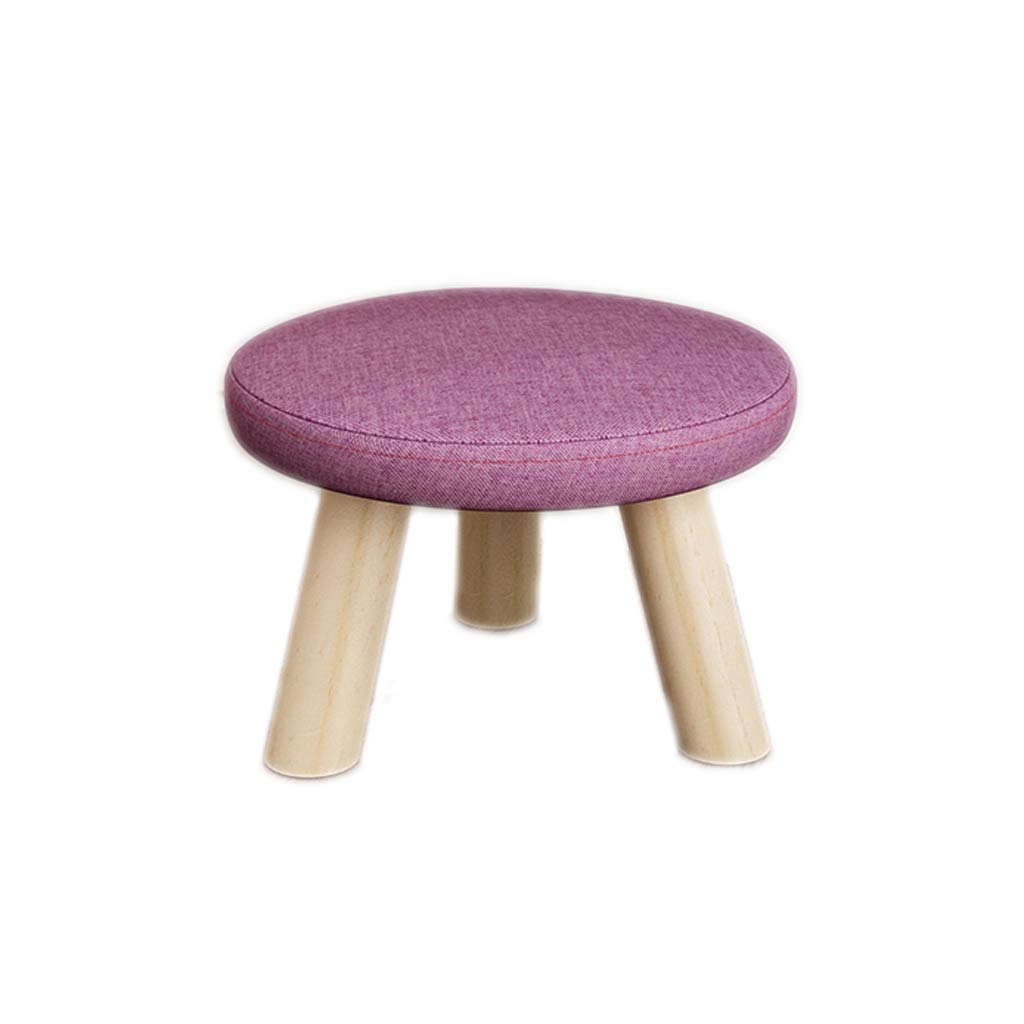 Repose-pieds déhoussable violet au siège rembourré ultra confortable