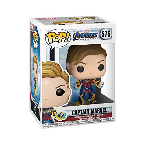 Funko Pop! Avengers Endgame-Captain Marvel with New Hair - Figura de Vinilo Coleccionable - Idea de Regalo- Mercancia Oficial - Juguetes para Niños y Adultos - Movies Fans