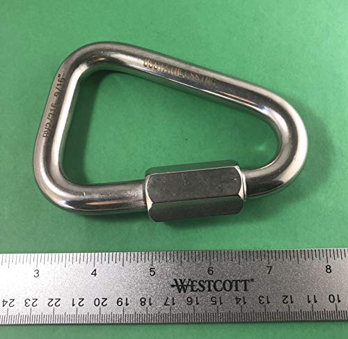Stainless Steel 316 Delta Quick Link 9/16" Marine Grade Triangle - Image 3