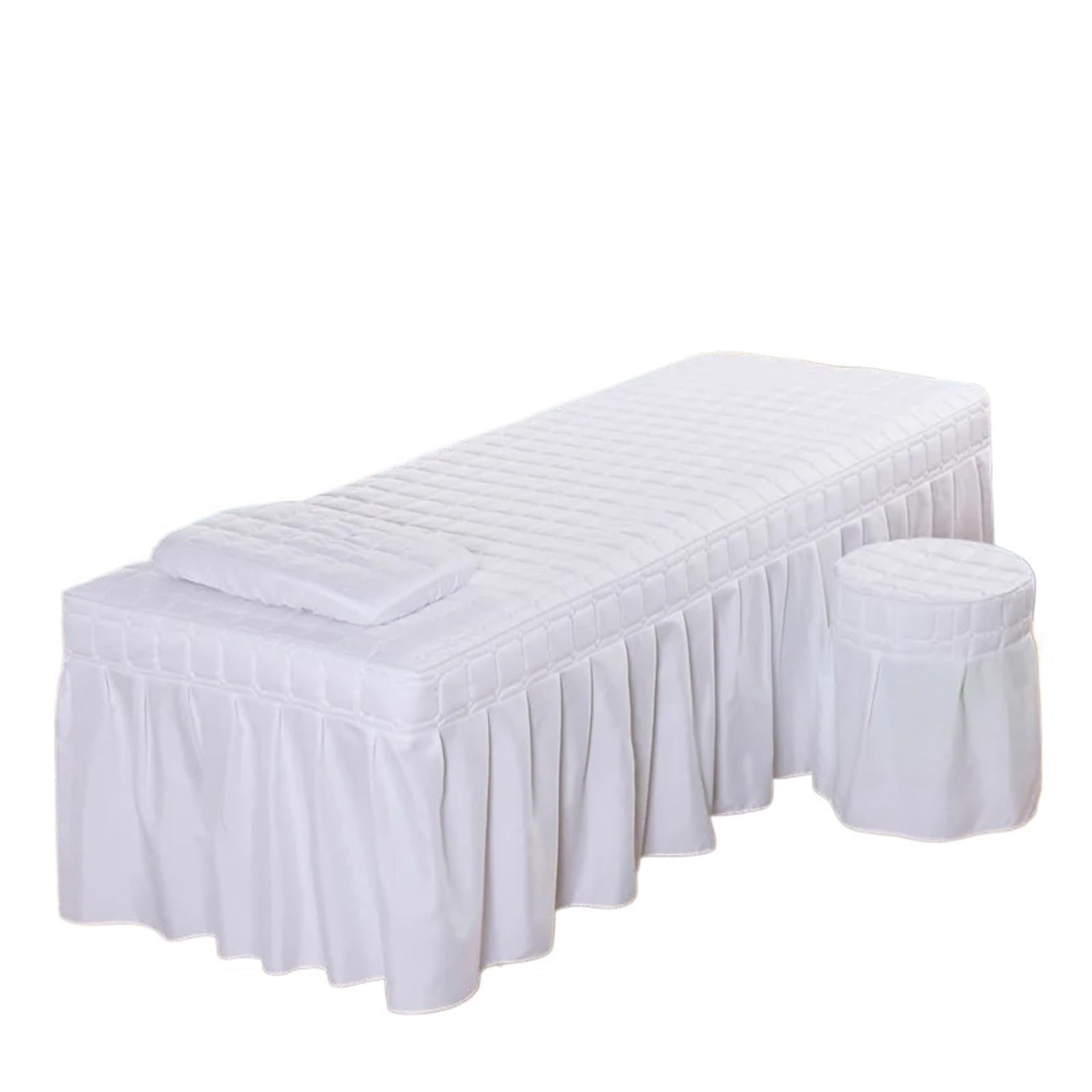 Massage Table Skirt 1pcs Spa Massage Club Bed Cover Only Beauty Salon Sheet Bedskirt SPA with Hole(Color 1,185x70 Cover only)