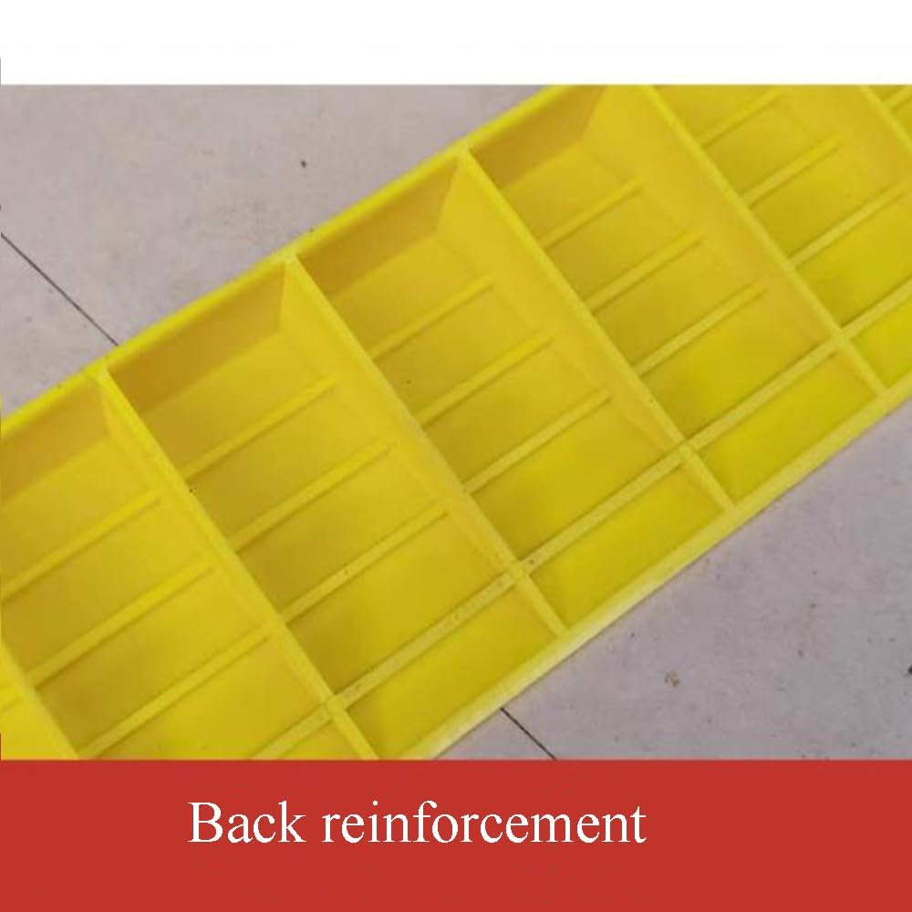 COKYIS Rampa De Umbral De Puerta Rampa De Plástico Antideslizante Rampas De Entrada, Rampas De Acera Ligero, Rampa De Acceso para Cochecito De Bebé (Color : Yellow, Size : 100 * 9 * 3.5cm)