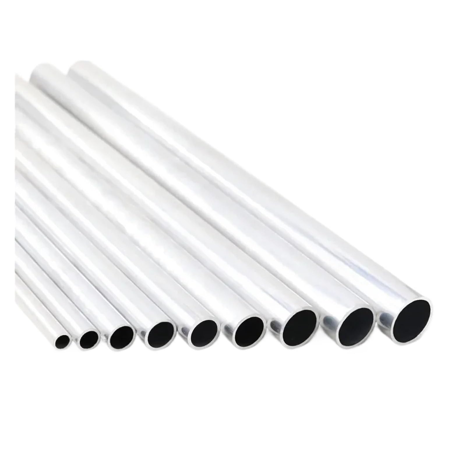 Dyjlpp Silver 6063 Aluminum Alloy Straight Round Tube Aluminum Pipe Od 5-20Mm Id 3-18Mm Wall Thickness 0.5-3Mm Length 200-500Mm(200Mm-Od9 X Id6mm)