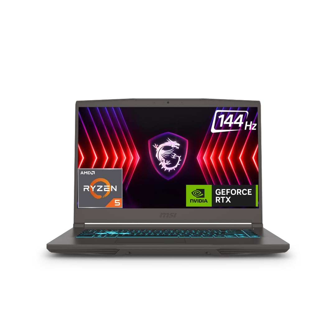 MSI Thin A15, AMD 7th Gen. Ryzen 5 7535HS, 40CM FHD 144Hz Gaming Laptop (16GB/512GB NVMe SSD/Windows 11 Home/NVIDIA GeForce RTX 3050, GDDR6 4GB/Cosmos Gray/1.8Kg) B7UC-102IN-image-13