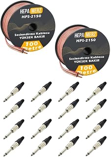 Hepa Merz Connection Paket 12, Hoparlör Kablosu Jak Konnektör Paketi