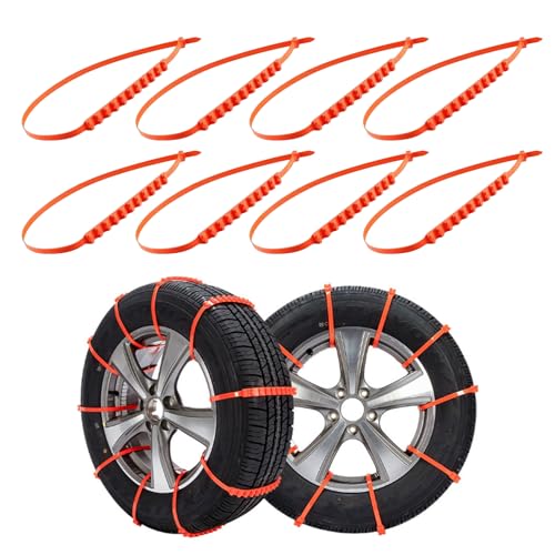 Catene da Neve per Autoi, Catene da Neve Universali Antiscivolo di Emergenza...