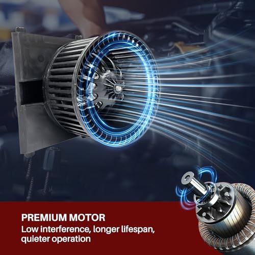 Image of 700158 AC Heater Blower Motor Fan Front Fit for Audi TT Quattro 2000-2006, for Porsche 911 1999-2013, Boxster 1997-2012, Cayman 2006-2008, Fit for Volkswagen Beetle, Golf, Jetta
