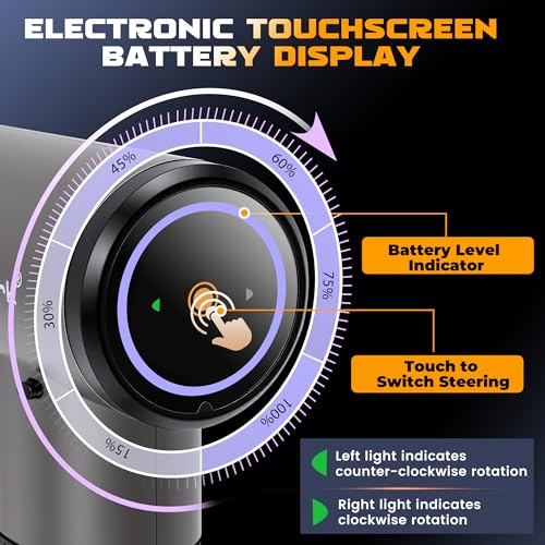 Image of MulWark Electric Screwdriver Set, 4V Cordless Screwdriver with 46 Precision Driver Bit Set, 2000mAh Electric & Manual Powered Screwdriver with Touchscreen for Home Improvement, DIY Projects