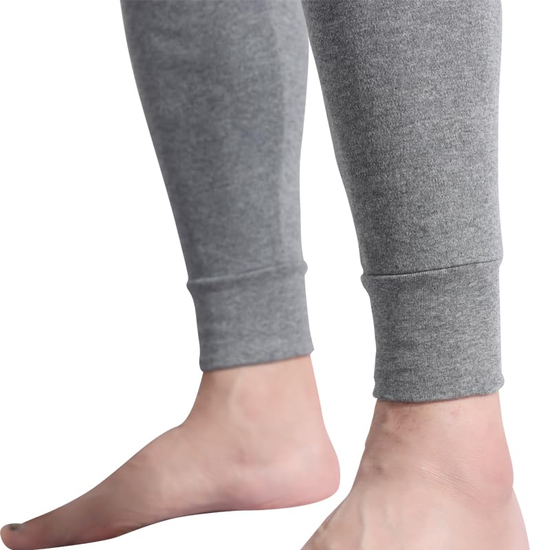 Plus-Size Men’s Long Johns Thermal Underwear Pants 100% Cotton Bottoms 160kg1X-7X4