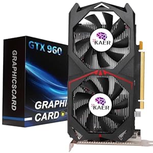 KAER GeForce GTX960 Graphics Card Features 4GB of GDDR5 Memory, 128-Bit Interface, Support for DirectX 12, PCI Express 3.0 Compatibility, DP/HDMI/DVI-D outputs. Desktop Gaming Video Card Computer GPU…