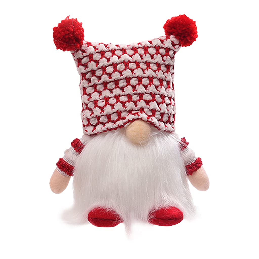 Christmas Gnome Dolls Decoration, Lighted Christmas Gnome Santa Swedish Tomte Gnomes Nordic Scandinavian Elf Battery Operated Winter Tabletop Xmas Decoration