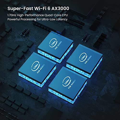 Image of Tenda Nova MX12 Mesh WLAN WiFi 6 System - AX3000 Dual Band Mesh System - Recommended for Huser with 2-4 Bedrooms - 3X Gigabit Port - Replaces WLAN Router & Repeater - Compatible with Alexa - 2 Pack