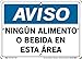 Vestil Notice SignSI-N-43-A-AL-040-S 43 10.5X7.5 Aluminum .040 No Food Or Drink in This Area NING?N ALIMENTO O BEBIDA EN ESTA ?REA