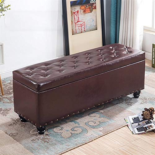 Banc ottoman de rangement pour chambre et balcon cocooning