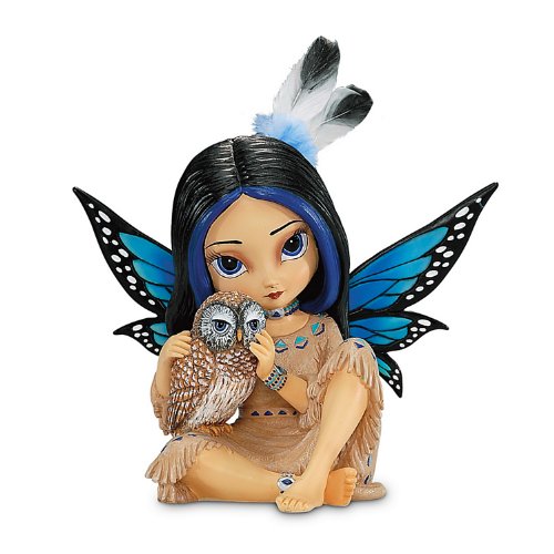 The Hamilton Collection Jasmine Becket-Griffith Moonheart, Spirit of Wisdom Native American-Inspired Fairy Figurine