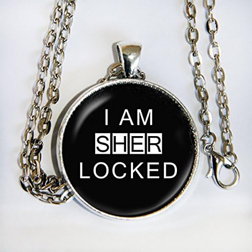 Sherlock Holmes "I Am Sherlocked" pendant necklace