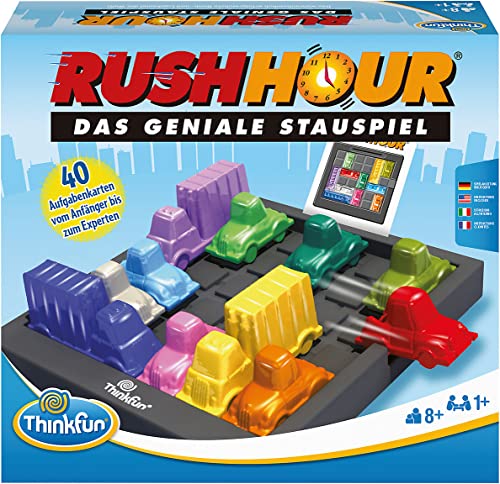 Thinkfun Rush Hour - The Ingenious Traffic Game and Well-Known Logic Game for Boys and Girls from 8 Years