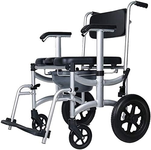 Amazon | 入浴用車いす リクライニングシャワーキャリー コモード付 