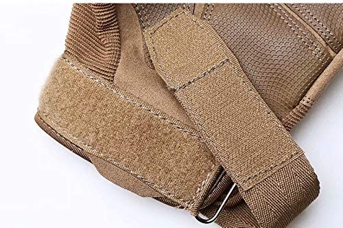 MILASIA Guanti Moto Full Finger Touch Screen Guanti Sportivi da Esterno Hard Knuckle Protettivo per Moto Ciclismo Caccia Arrampicata Camping Guanti