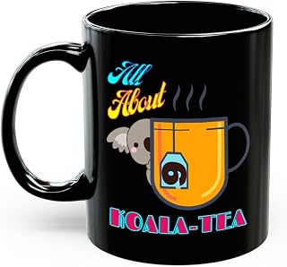 Koala Tea Coffee Mug – Cute Koala Lover Gift, Relaxing Tea-Time Mug, Ceramic Cup & Coffee,Novelty Mom Gifts From Daughter/Son/Husband