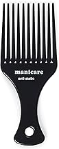 Manicare Afro Comb For Detangling And Styling, Hair Comb For Curly, Wavy, Frizzy And Afro Hair, Wide Tooth Anti-Static, Smooth Afro Pick, Reduces Breakage, Pulling And Gentle On The Hair And Scalp