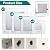 21 PCS 2/4/6/8 Inch Drywall Repair Kit Wall Hole Drywall Tools Aluminum Mesh Drywall Patch Kit Erase A Hole Drywall Repair with Scraper and Sandpapers