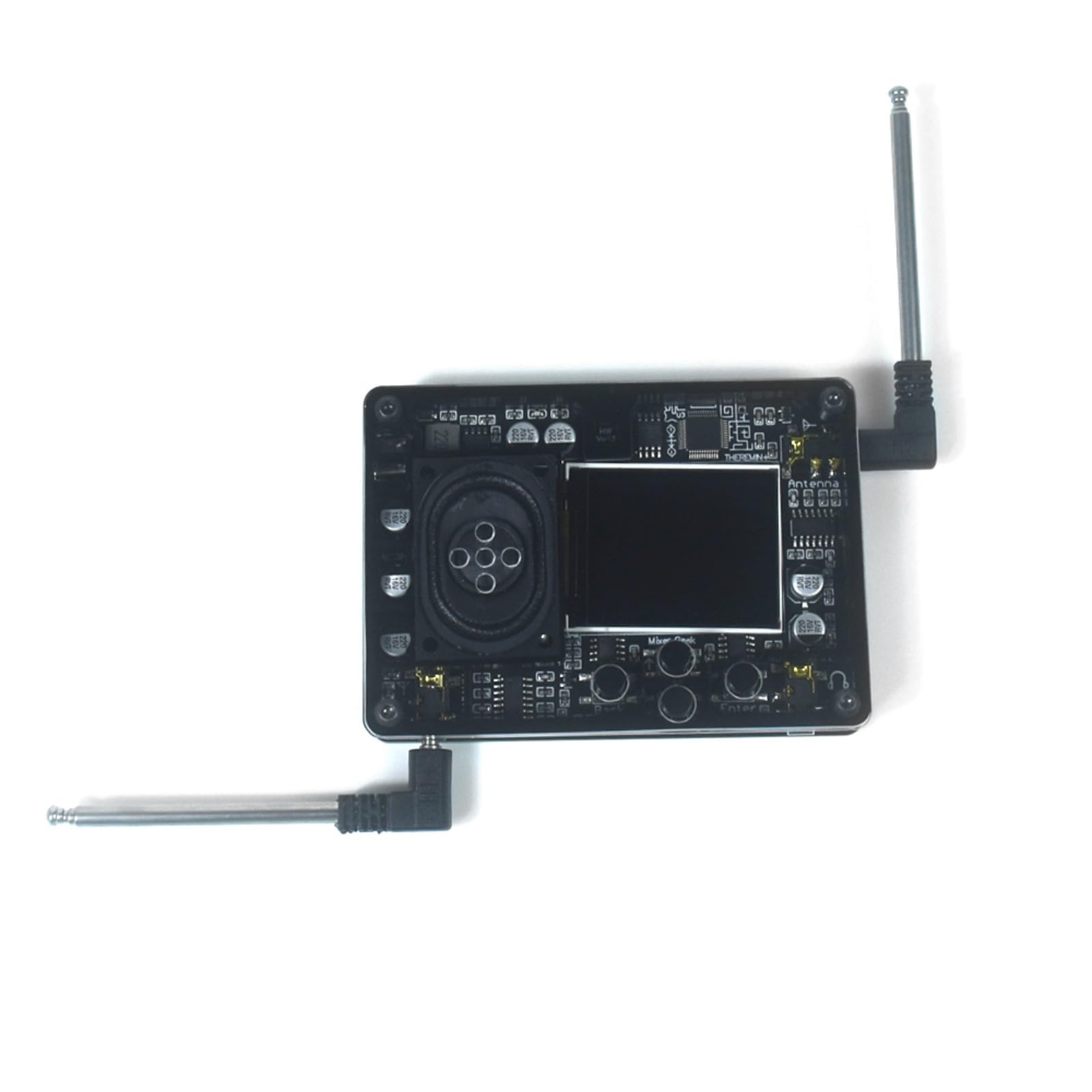 Kreatives elektronisches Instrument mit USB Kabel und Antennen, Theremin Set, Geschenk für Musikfans, Theremin Musikinstrument Bildschirm