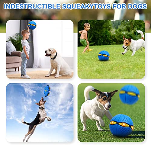 Adiwo Flying Saucer Ball Hundespielzeug, Haustier Spielzeug Fliegende Untertasse Ball, Tragbare Fliegende Untertasse, Outdoor Dekompression Magic Ufo, Deformed Toys für Outdoor Sports Beach Games