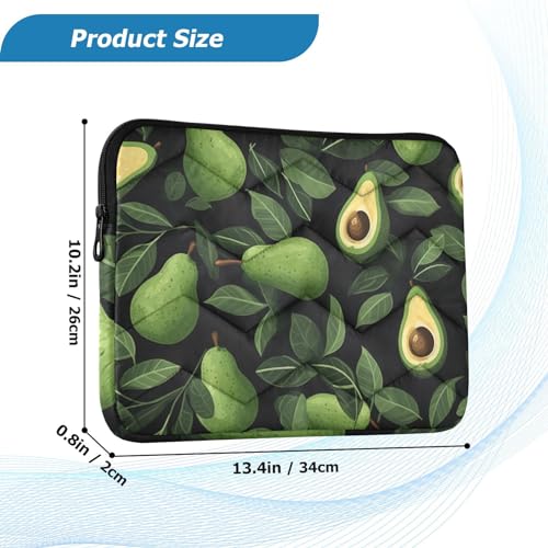 Funda para portátil 13-14 pulgadas impermeable con diseño de aguacate miniatura 3