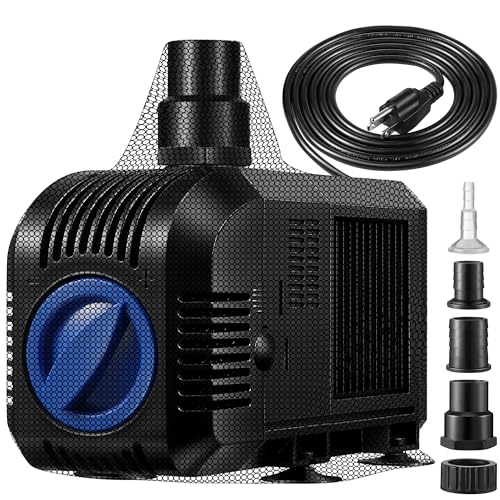 1600GPH Submersible Water Pump for Pond, Fountain, Aquarium