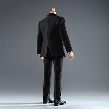 1/6 メンズ ファッション コスチューム セット ブラック F-079A 1/6 メンズ ファッション コスチューム セット ブラック F-079A