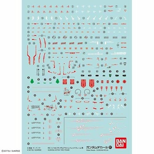 Gundam Decal 111 RG 1/144 for Gundam Astray Red Frame