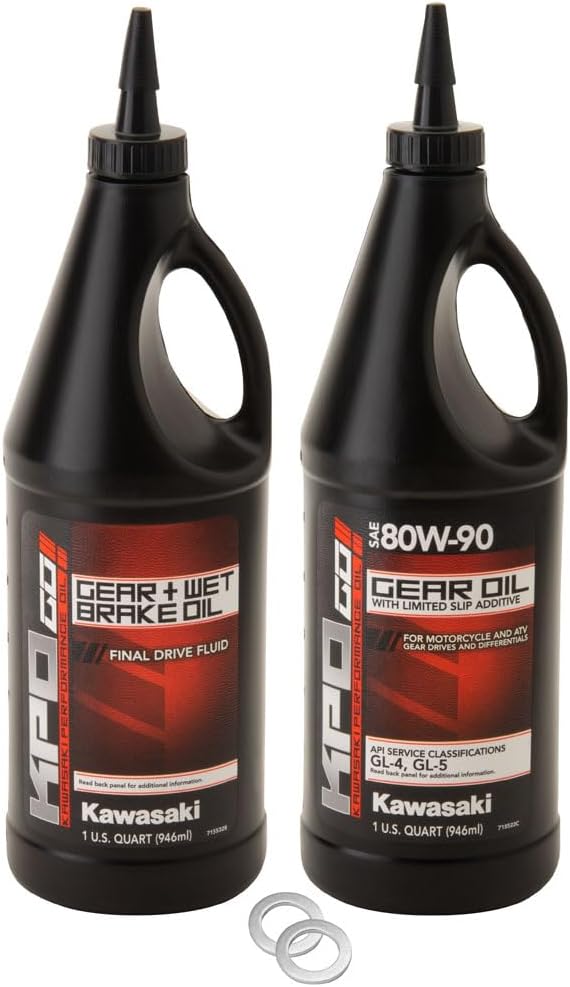 Tusk Drivetrain Oil Change Kit with Kawasaki Oil For Kawasaki Teryx 800 2016-2022
