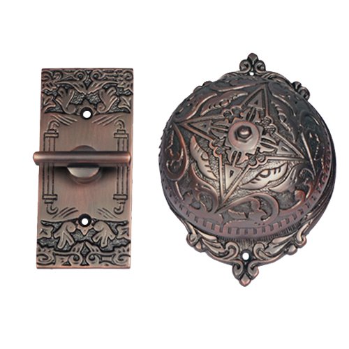 Adonai Hardware Belshazzar Brass Manual Old Fashion Door Bell Or Twist Door Bell Or Hand-Turn Door Bell (Oil Rubbed Bronze) #TOP6