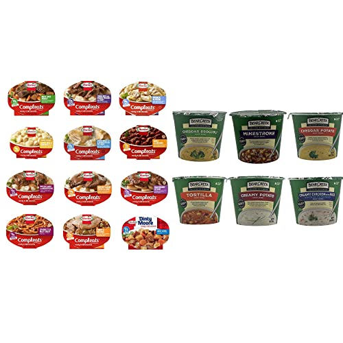Hormel Compleats Variety 12 Pack- Includes 12 Different Flavors And Bear Creek Soup Mix Cup Variety Pack- 6 Flavors Bundle #TOP21
