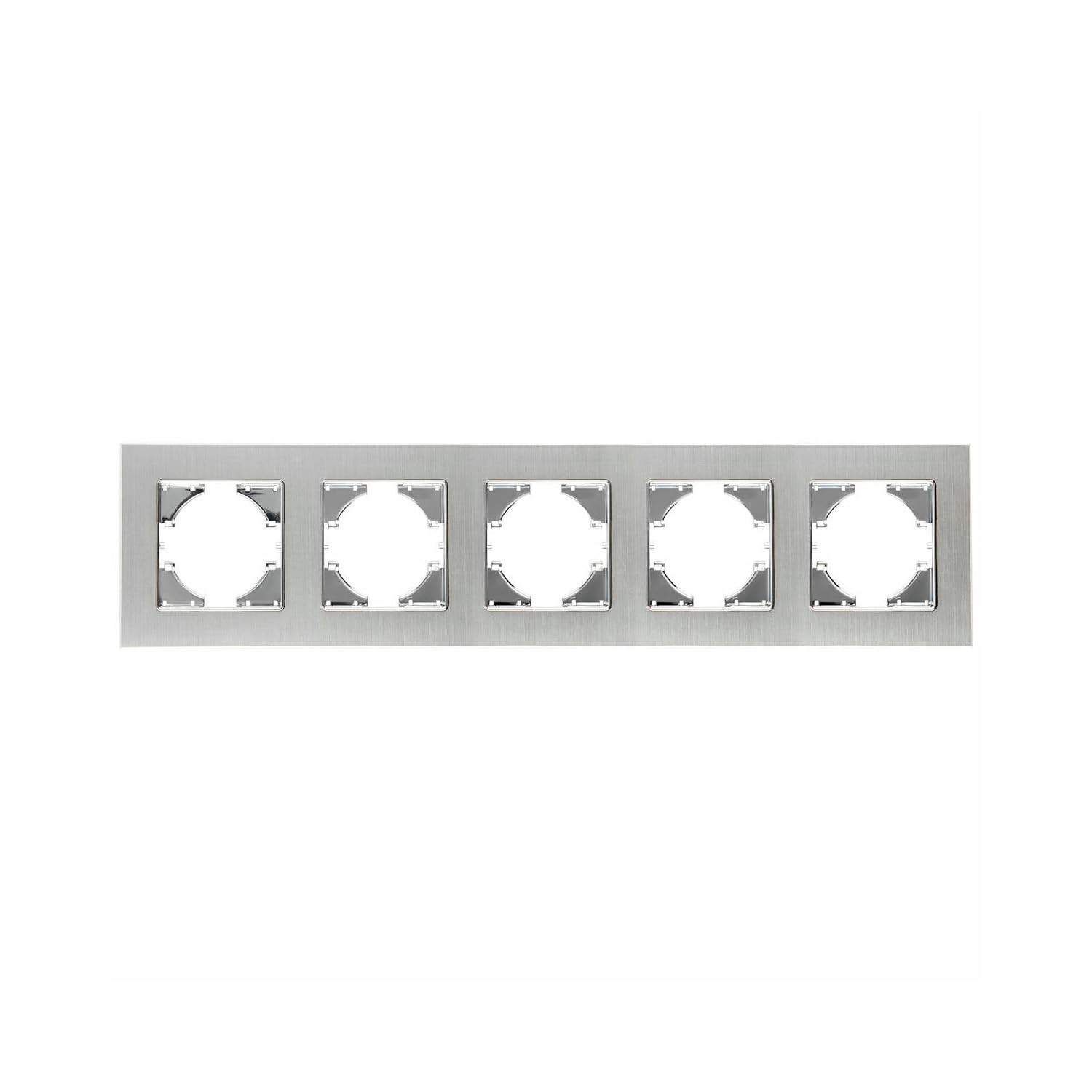 Horizontal Silver Aluminium Frame for 5 Photos