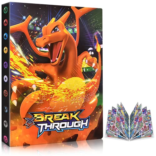 Egmelos Sammelkarten Album, Sammelalbum mit niedlichem Cartoon-Muster, Sammelalbum Album Kompatibel Diverse Karten, Karten Album Buch umfasst 30 Seiten und fasst bis zu 240 Karten Cover