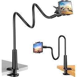 Soporte Movil Cocina Soporte para teléfono móvil, Soporte Cuello de Cisne Universal Soporte Compatible con Smartphone. Android, iPhone etc..