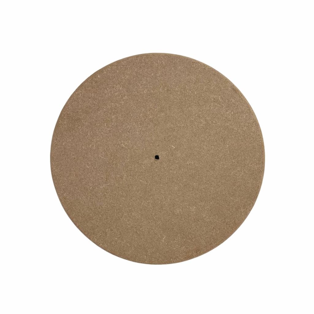 MDF Wall Clock Base, Round Shape with Hanging Hook, Natural Brown Finish, Craft Supply for DIY Projects (10 Inch)-image-31